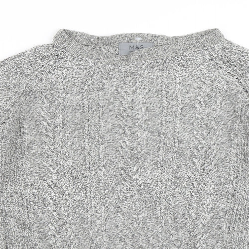 Marks and Spencer Womens Grey   Pullover Jumper Size M