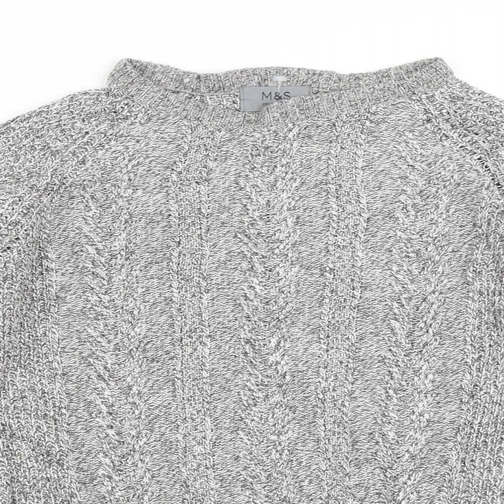 Marks and Spencer Womens Grey   Pullover Jumper Size M