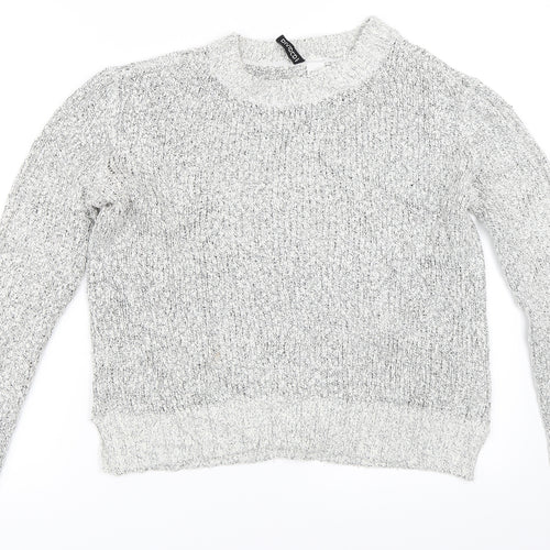 H&M Womens Grey   Pullover Jumper Size S