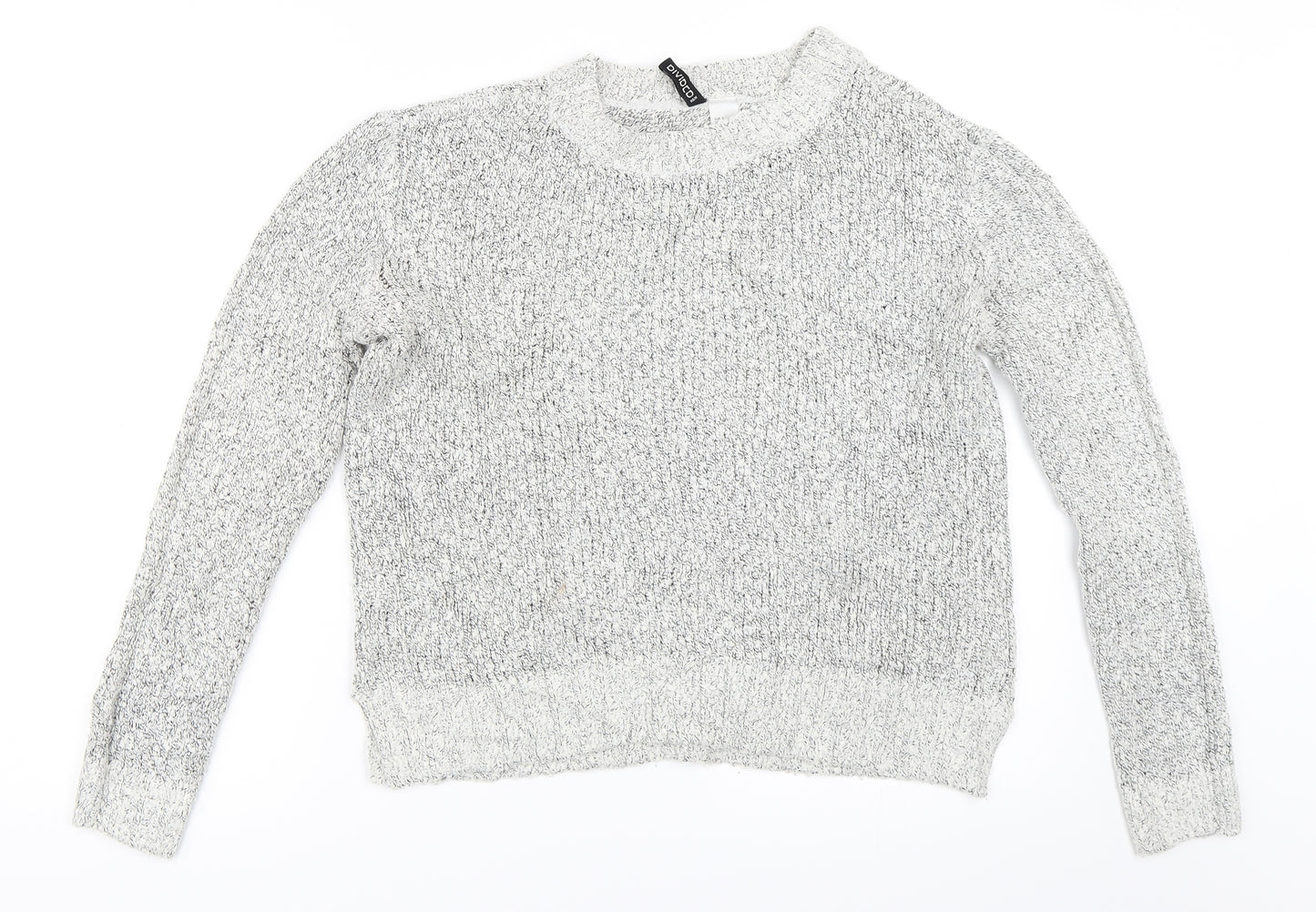 H&M Womens Grey   Pullover Jumper Size S
