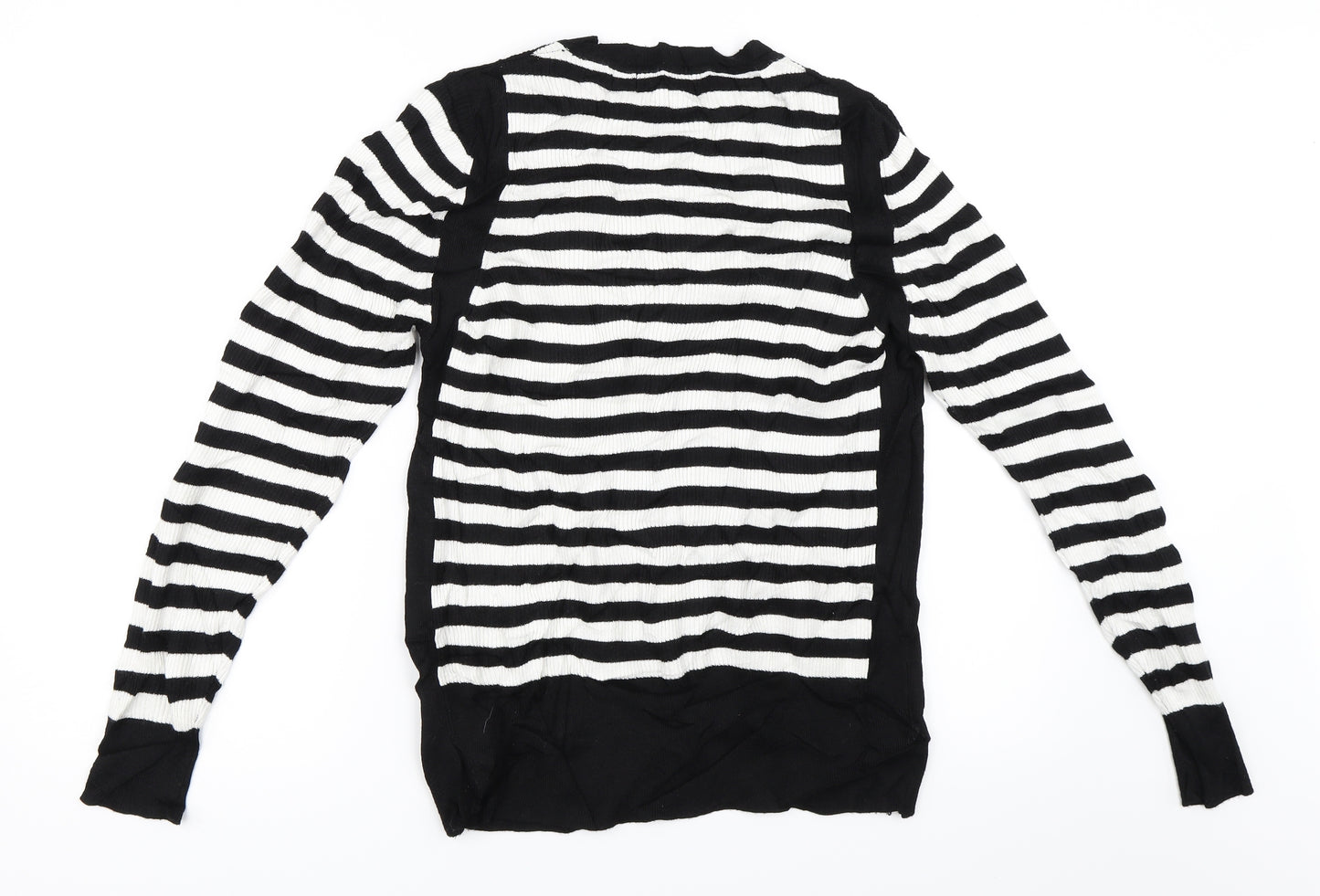 Marks and Spencer Womens Black Striped  Pullover Jumper Size 20