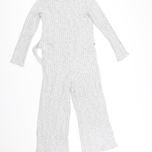 George Girls Grey Ikat  Jumpsuit One-Piece Size 9-10 Years