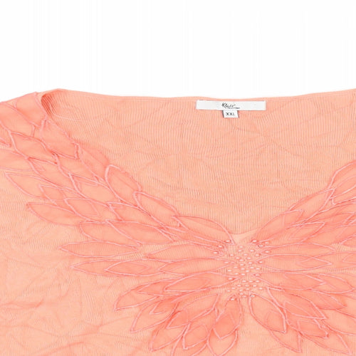 Kliss Womens Orange   Pullover Jumper Size 2XL