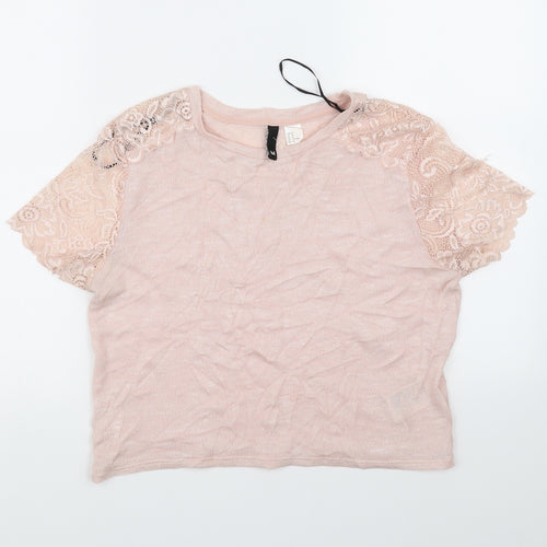 Divided Womens Pink   Basic T-Shirt Size M