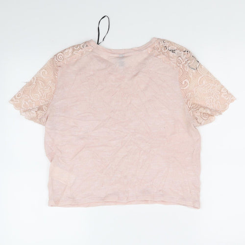 Divided Womens Pink   Basic T-Shirt Size M