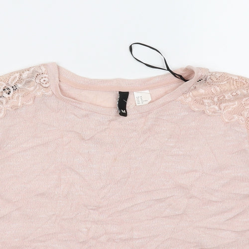 Divided Womens Pink   Basic T-Shirt Size M