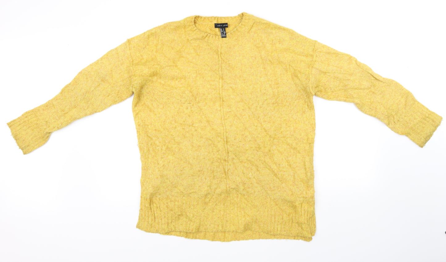 New Look Womens Yellow   Pullover Sweatshirt Size S