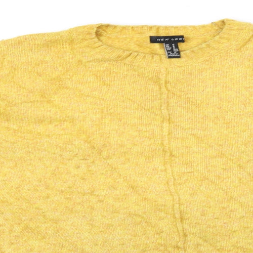 New Look Womens Yellow   Pullover Sweatshirt Size S