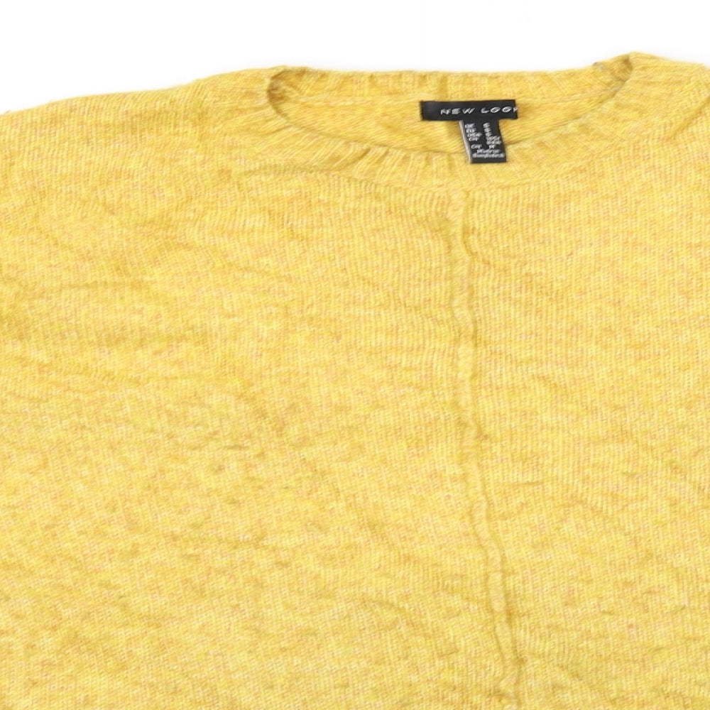 New Look Womens Yellow   Pullover Sweatshirt Size S