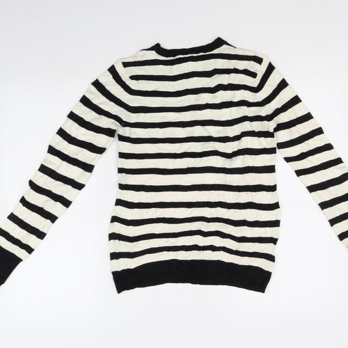 Zara Womens White   Pullover Jumper Size M