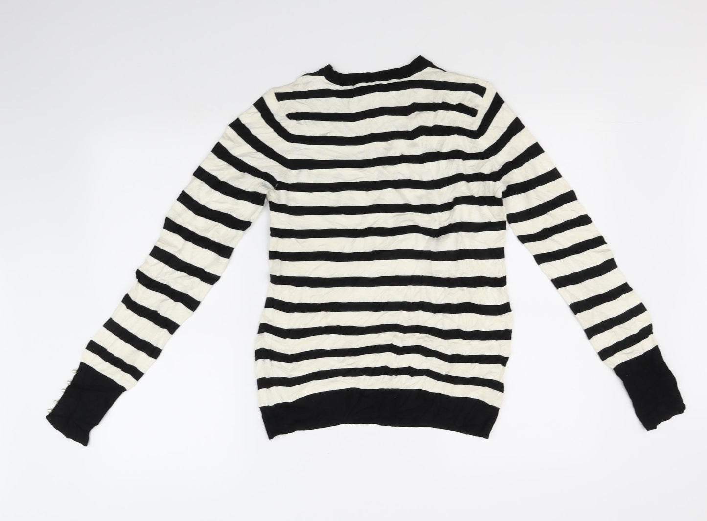 Zara Womens White   Pullover Jumper Size M