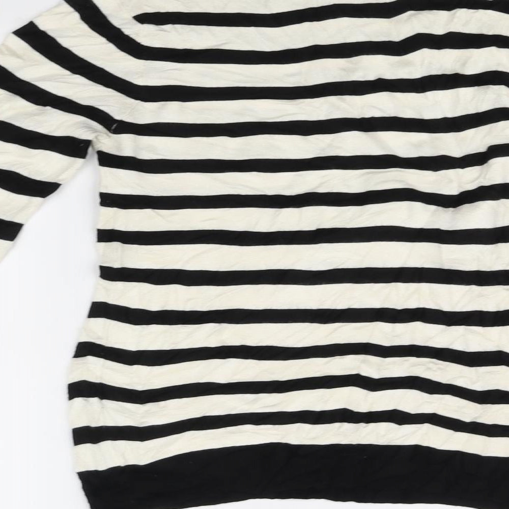 Zara Womens White   Pullover Jumper Size M