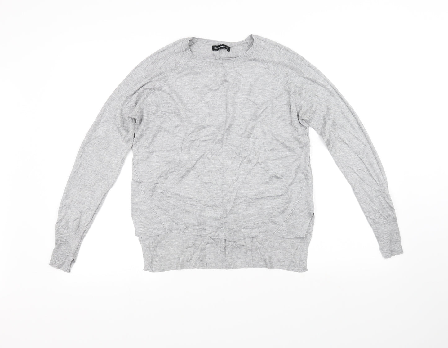 Zara Knit Womens Grey   Pullover Jumper Size S
