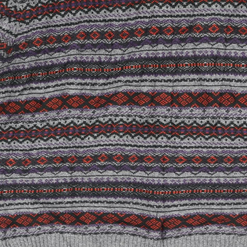 F&F Mens Grey   Henley Jumper Size 2XL