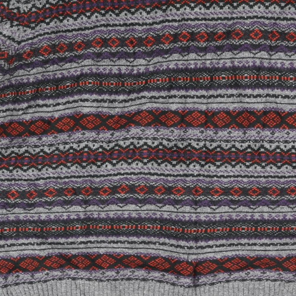 F&F Mens Grey   Henley Jumper Size 2XL