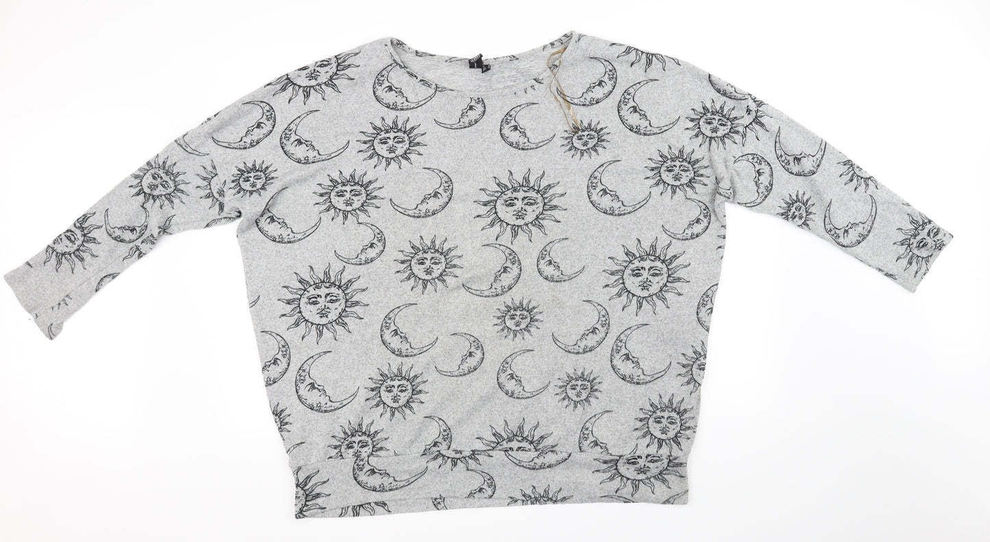 izabel Womens Grey   Pullover Jumper Size 16