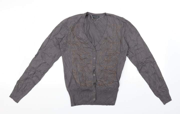 Sutherland Womens Grey Cardigan Jumper Size L