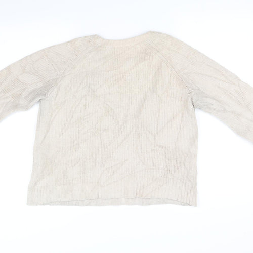 Dorothy Perkins Womens Beige   Pullover Jumper Size 12  - antlers