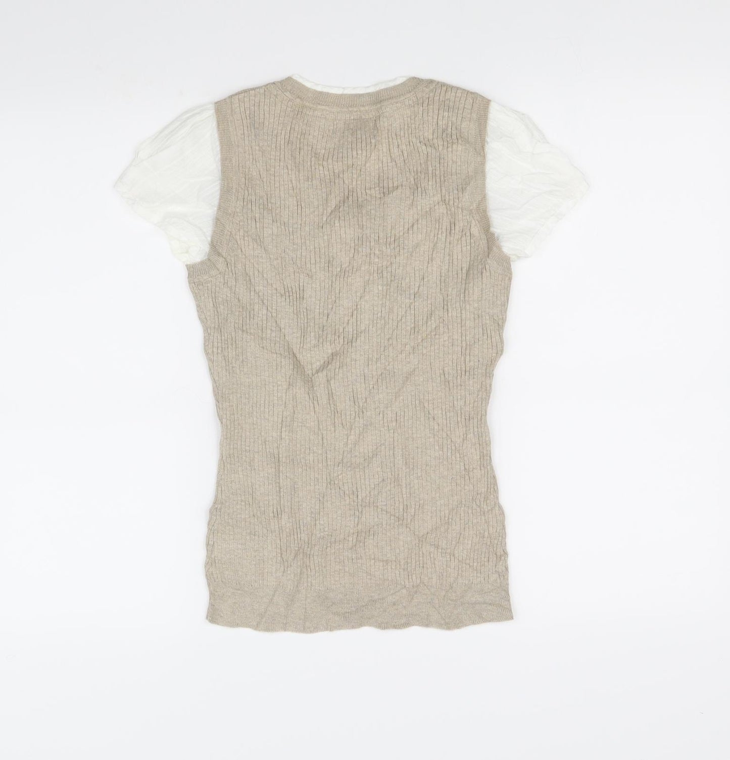 NEXT Womens Beige   Vest Jumper Size 10