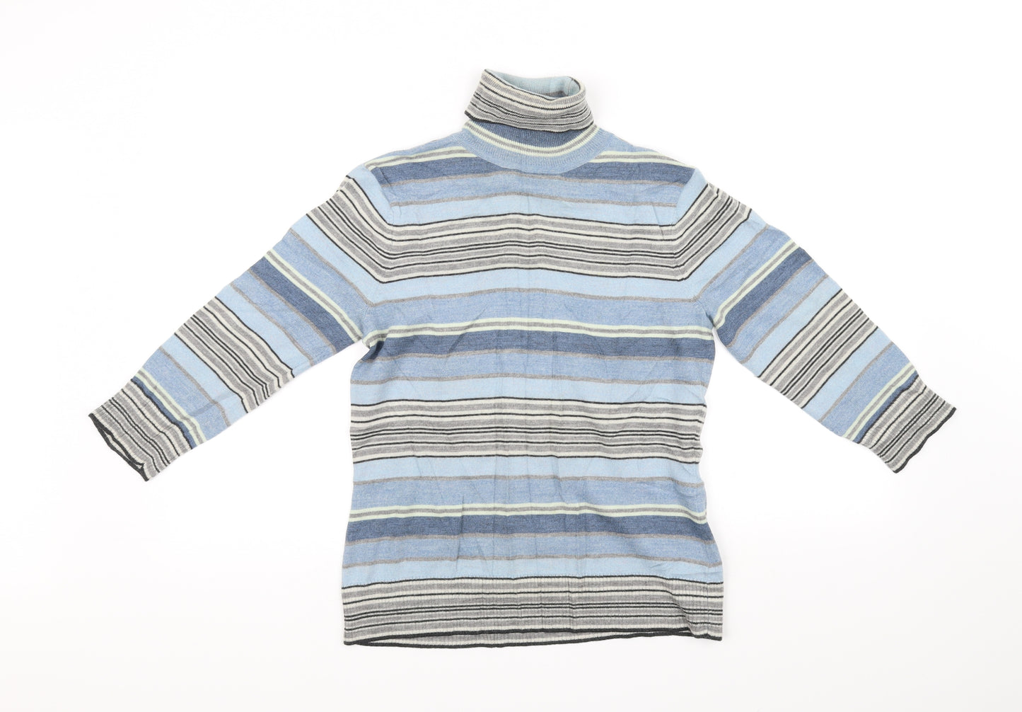 Gap Womens Blue Striped  Pullover  Size M