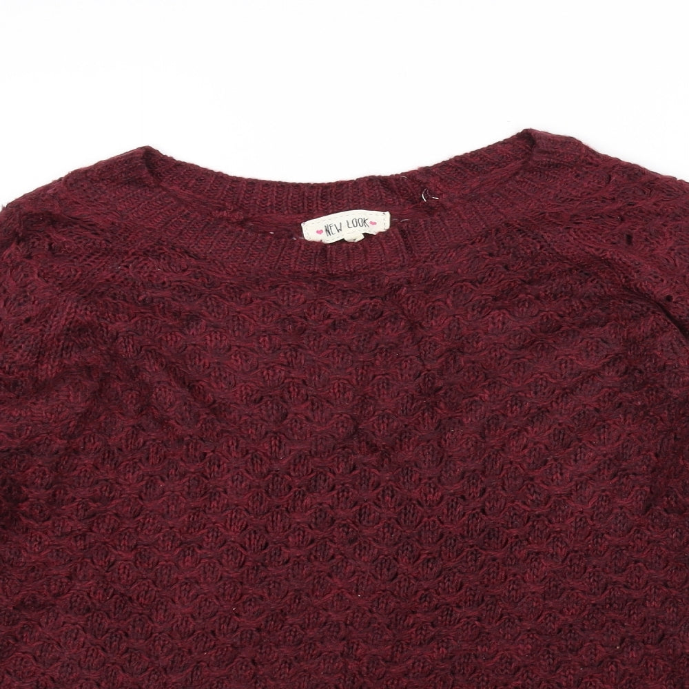 New Look  Womens Purple   Pullover Jumper Size S