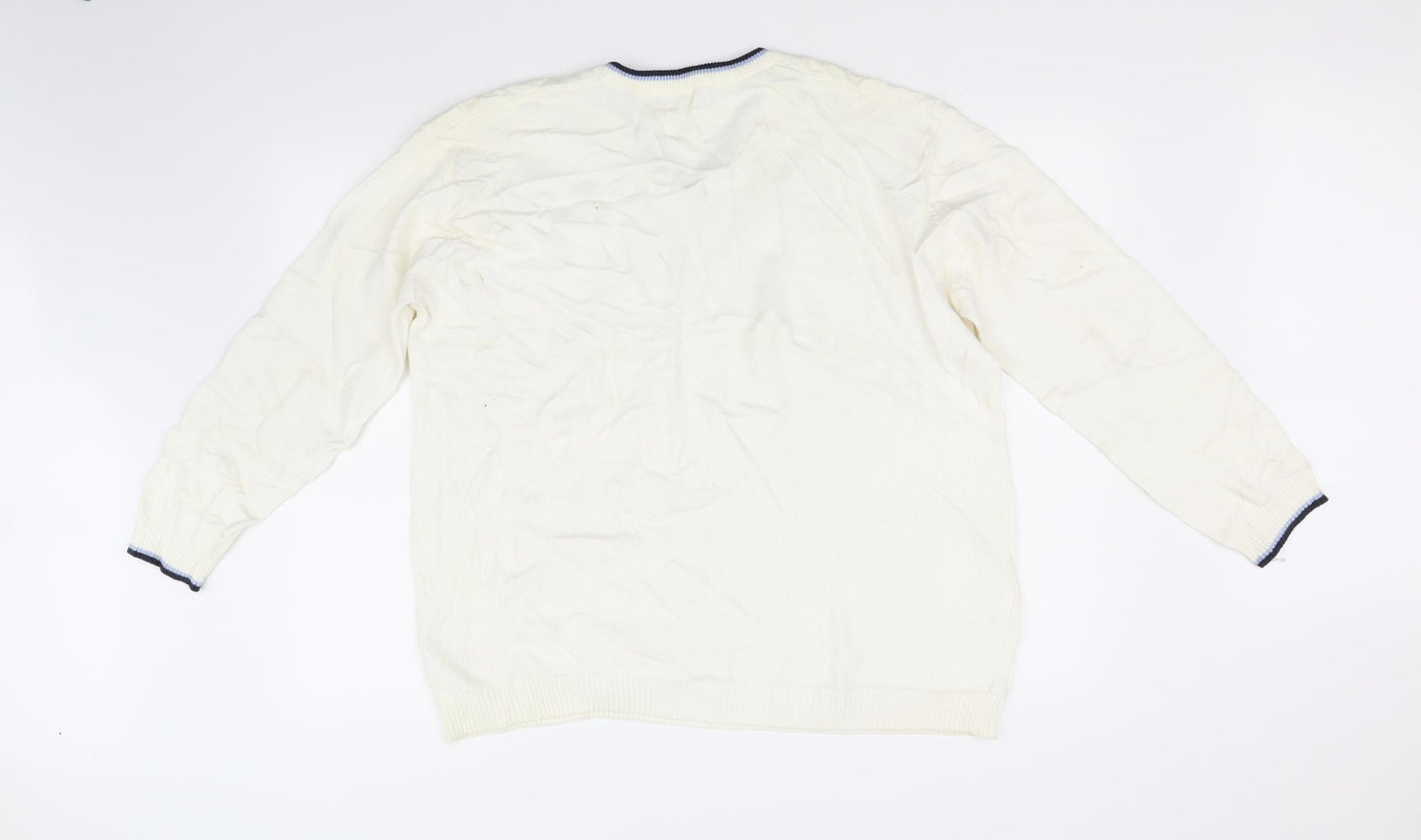 Dunnes Stores Womens White   Henley Jumper Size 20