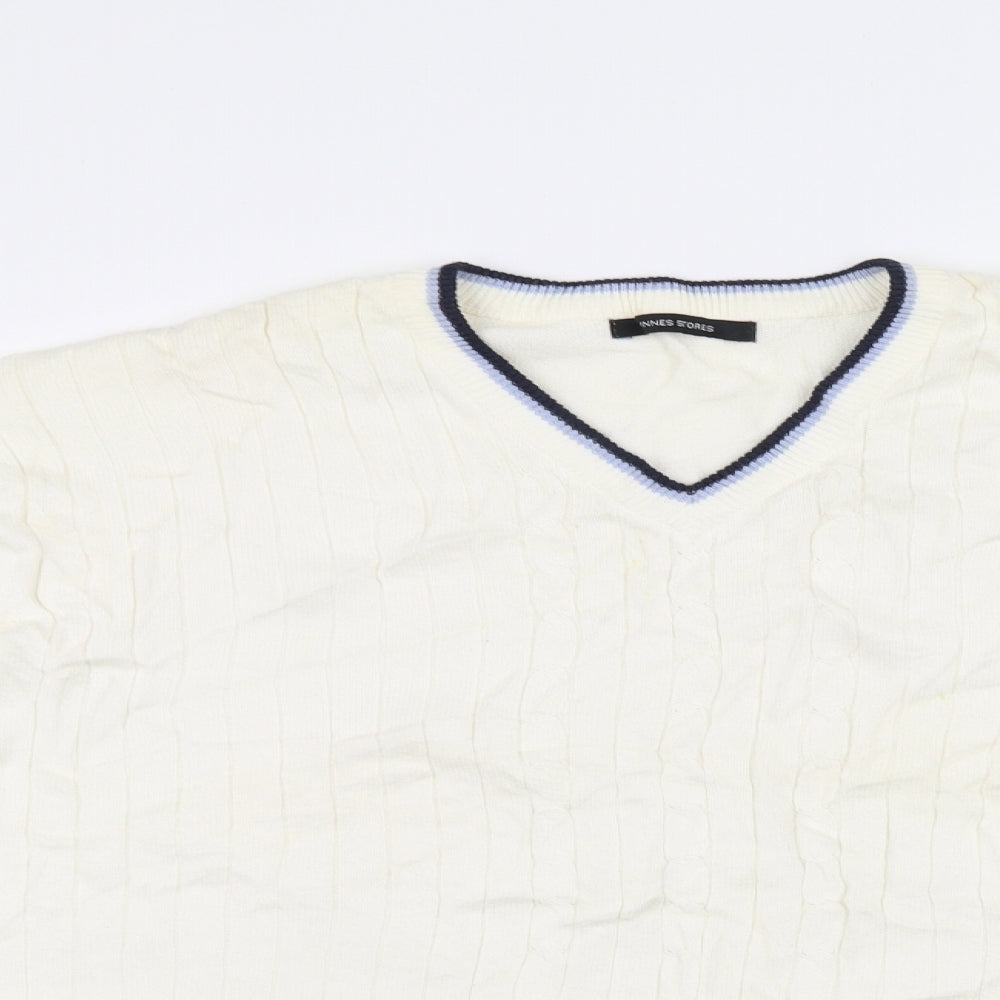 Dunnes Stores Womens White   Henley Jumper Size 20
