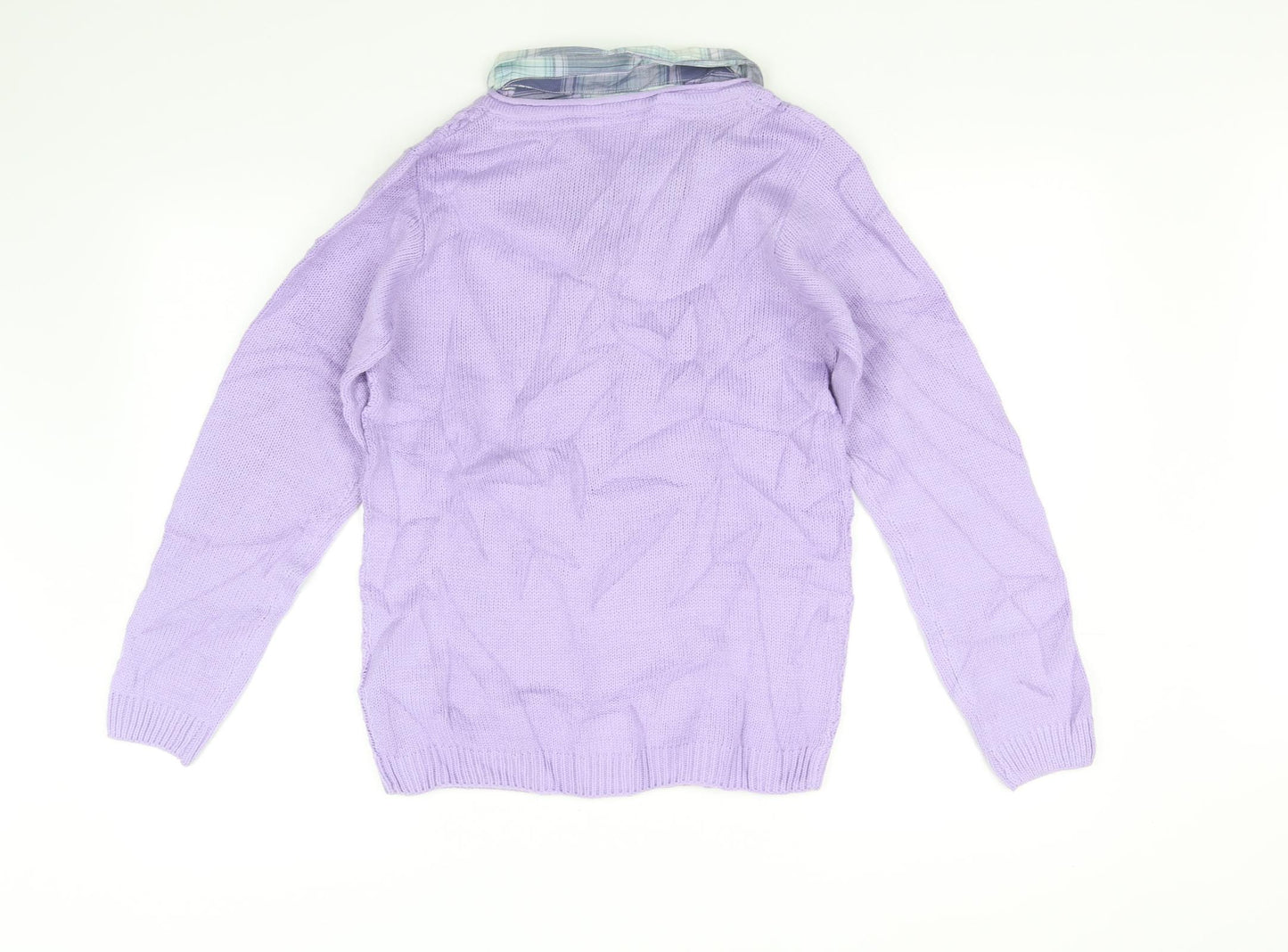 Isle Essentials Womens Purple   Pullover Jumper Size 12