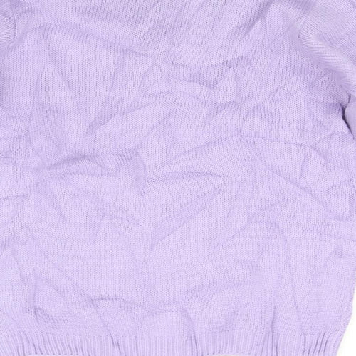 Isle Essentials Womens Purple   Pullover Jumper Size 12