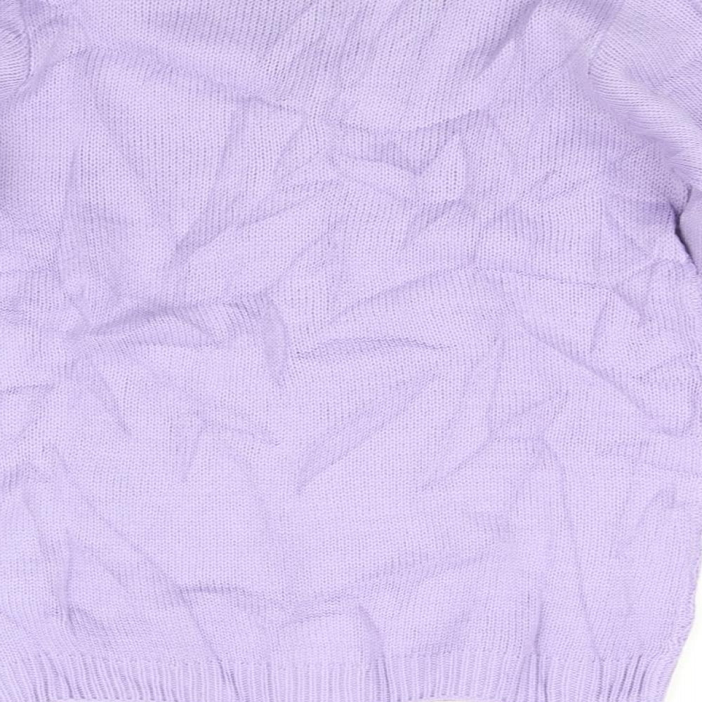Isle Essentials Womens Purple   Pullover Jumper Size 12