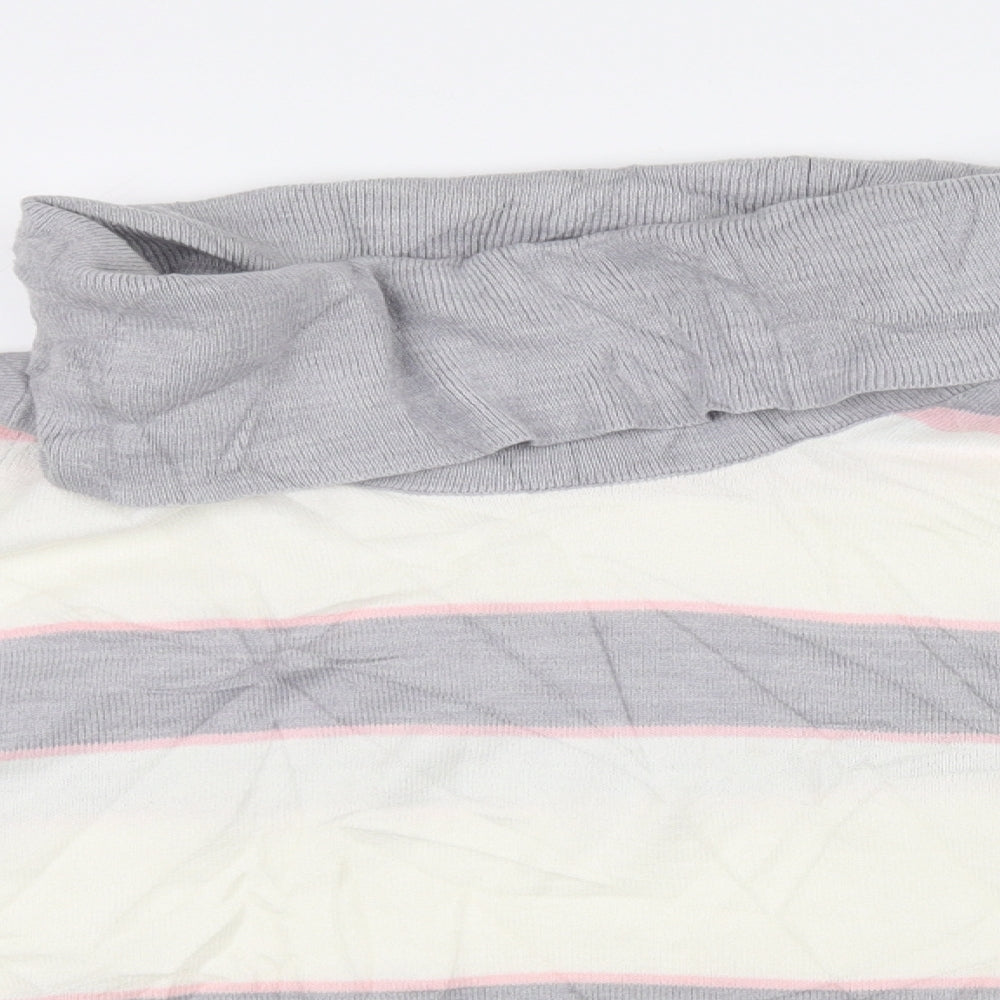 M&S Collection Womens Yellow Striped  Pullover Jumper Size 16