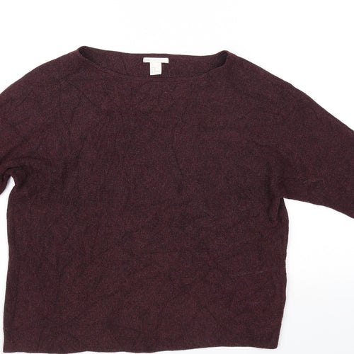 H&M Womens Purple   Pullover Jumper Size M
