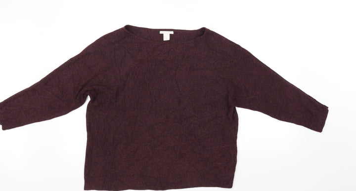 H&M Womens Purple Pullover Jumper Size M