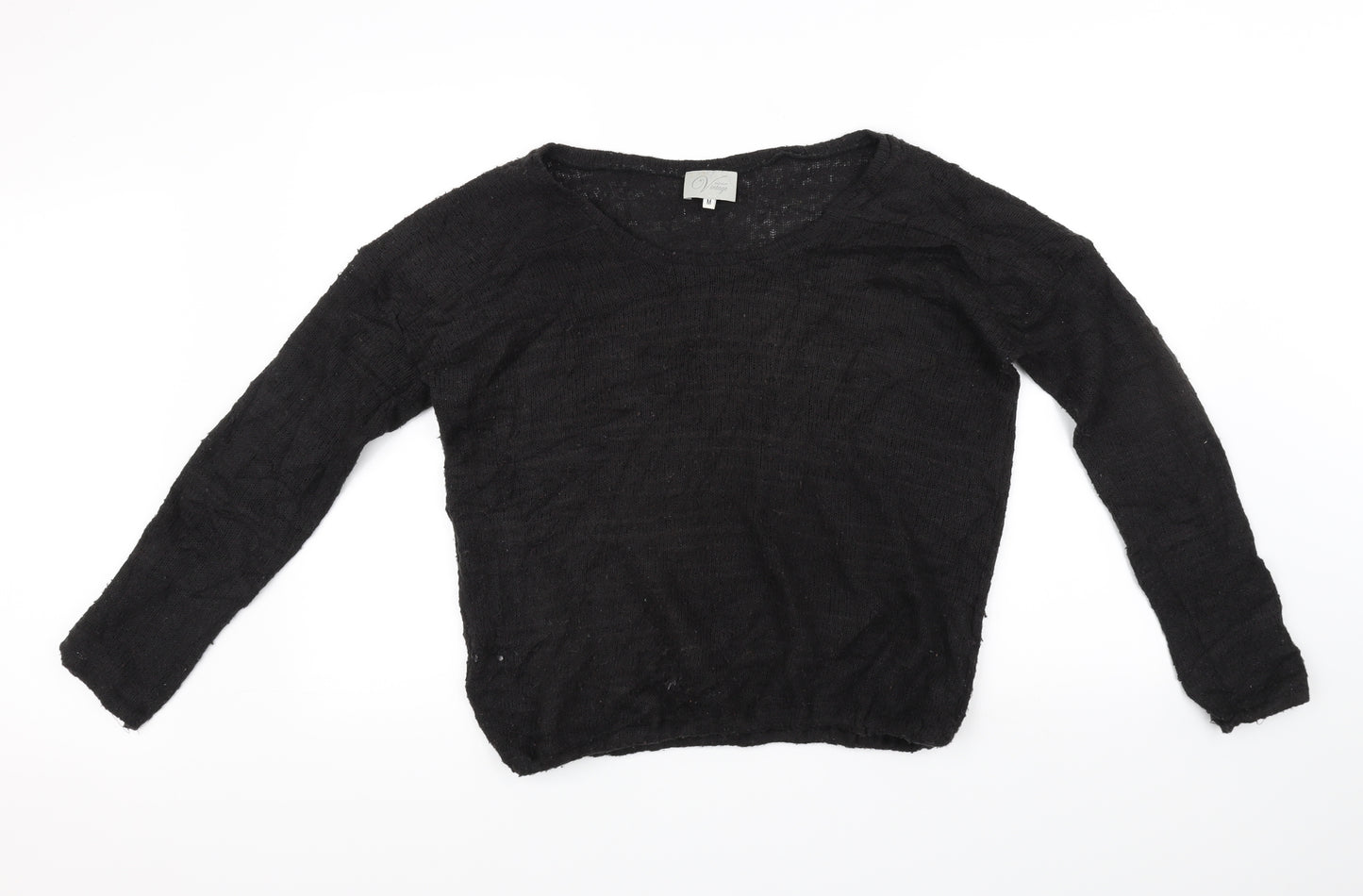Vintage Womens Black   Pullover Jumper Size M