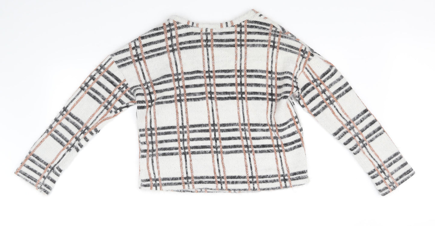 New Look Womens White   Pullover Jumper Size S