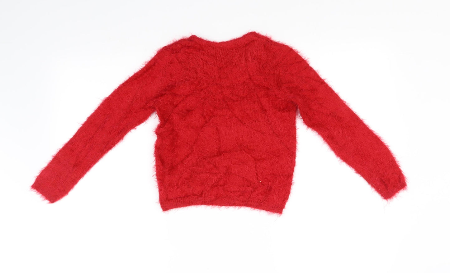 Lupilu Girls Red   Pullover Jumper Size 5-6 Years