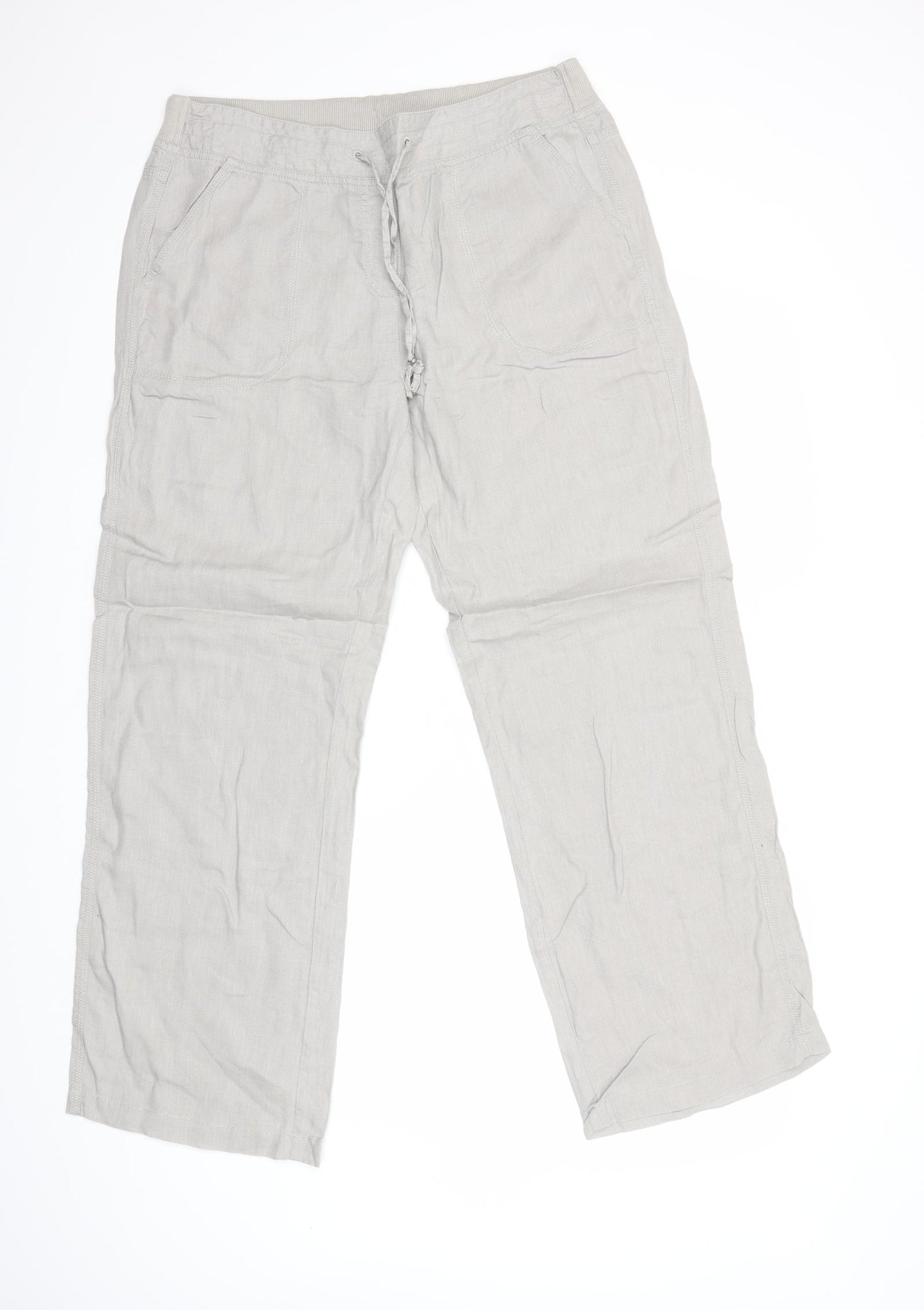 Marks and Spencer Womens Grey   Trousers  Size 14 L30 in