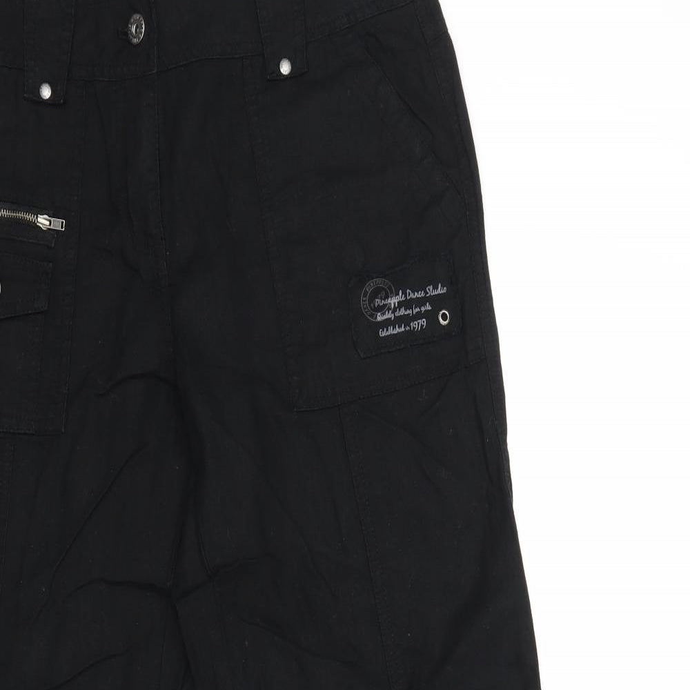 Pineapple Womens Black   Cargo Trousers Size 12 L28 in