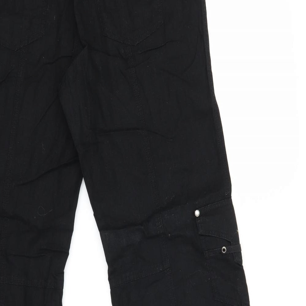 Pineapple Womens Black   Cargo Trousers Size 12 L28 in