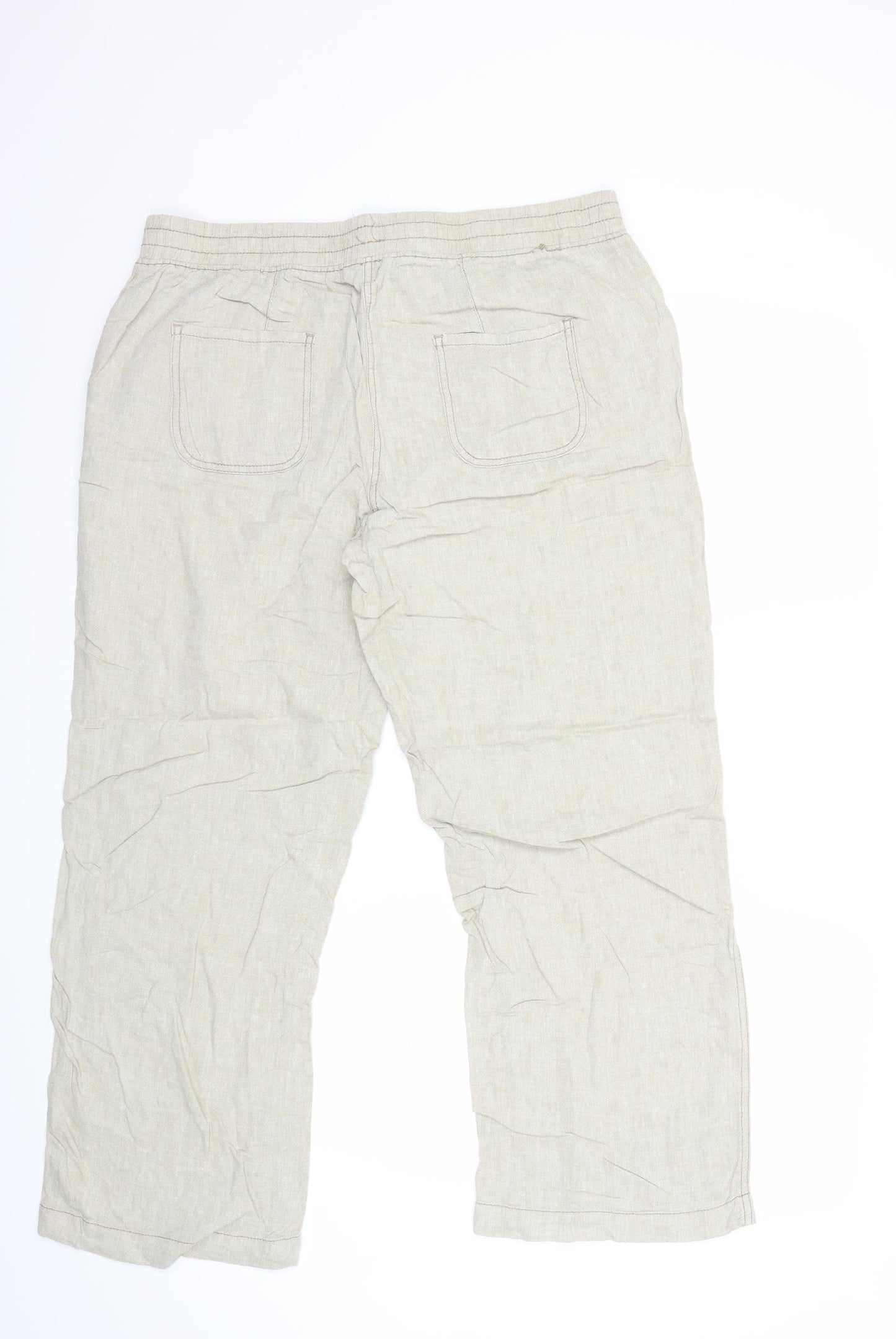 George Womens Beige   Trousers  Size 16 L27 in