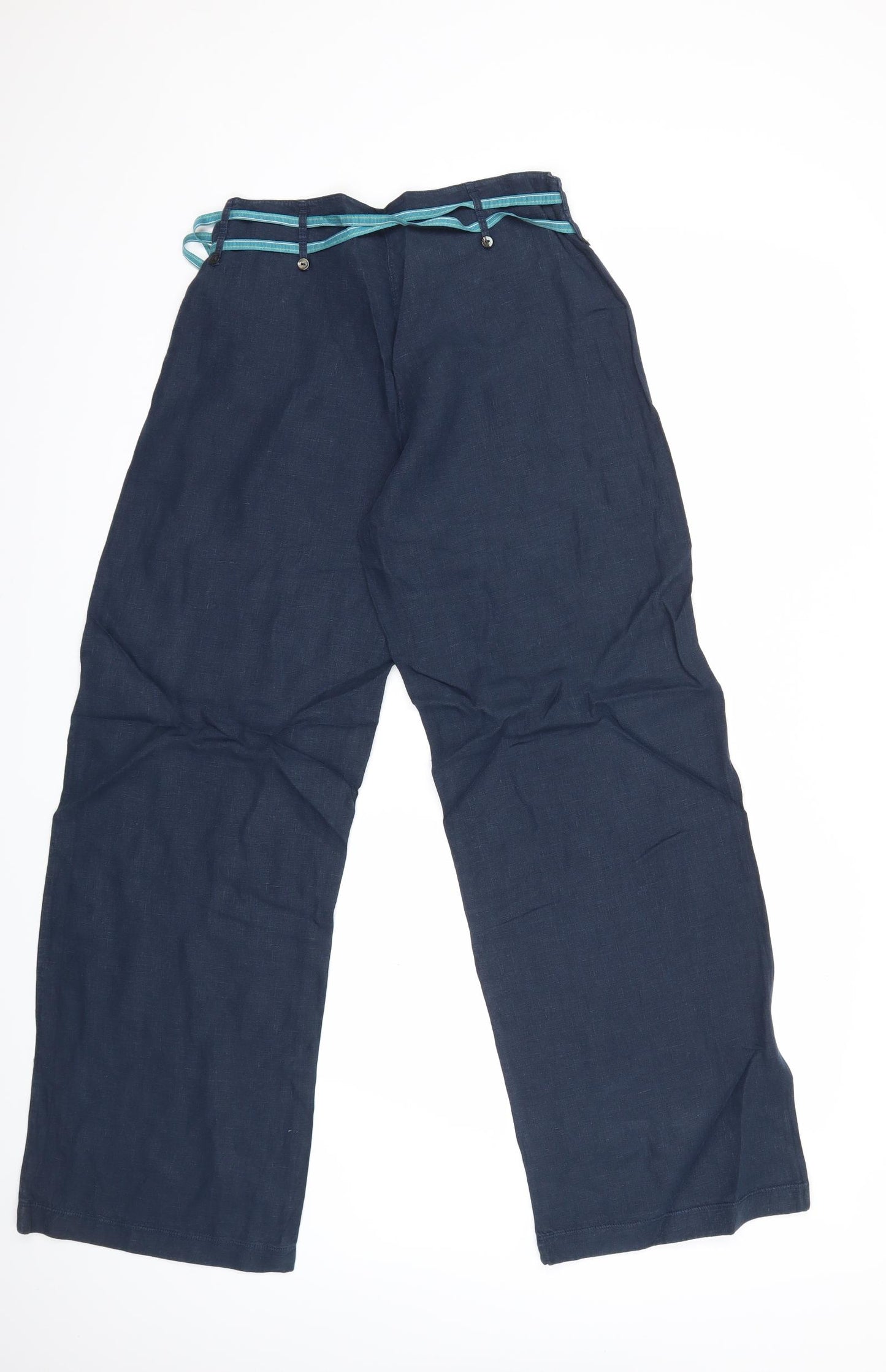 White Stuff Womens Blue   Trousers  Size 10 L31 in