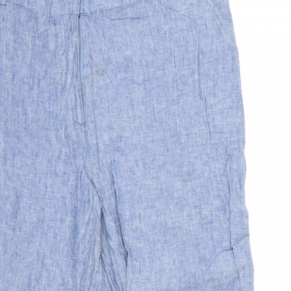 M&Co Womens Blue   Trousers  Size 20 L26 in