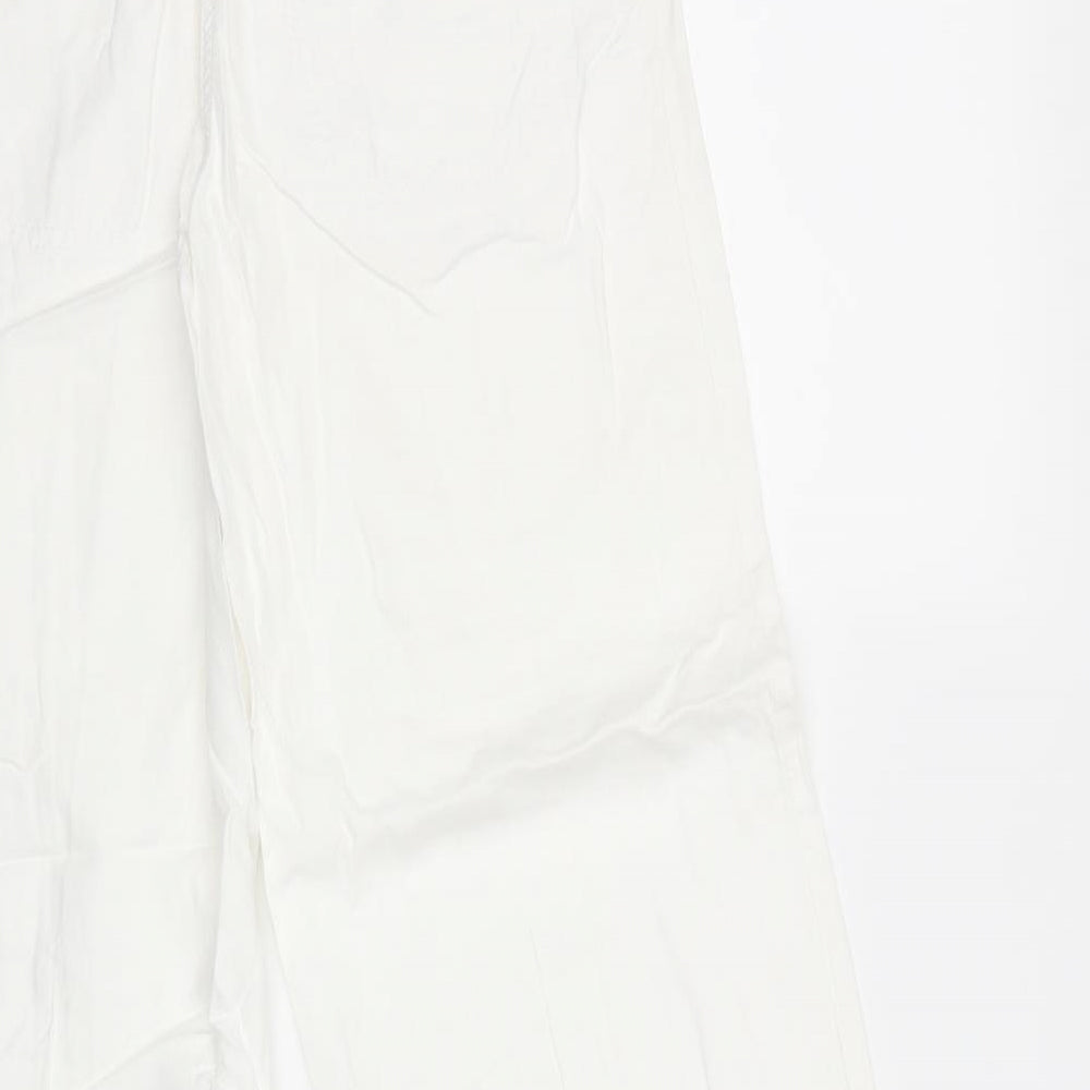 NEXT Womens White   Trousers  Size 6 L26 in