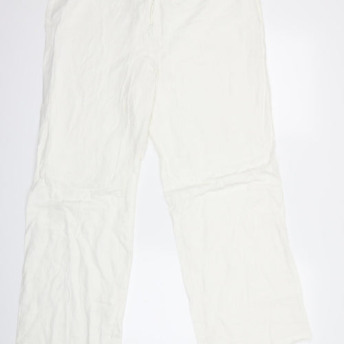 Marks and Spencer Womens White   Trousers  Size 36 in L30 in