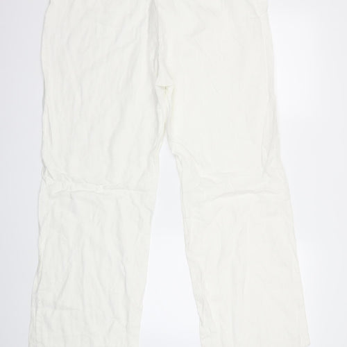 Marks and Spencer Womens White   Trousers  Size 36 in L30 in