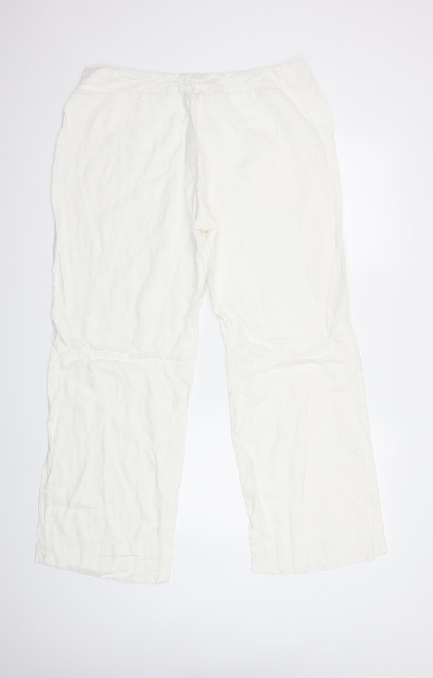 Marks and Spencer Womens White   Trousers  Size 36 in L30 in