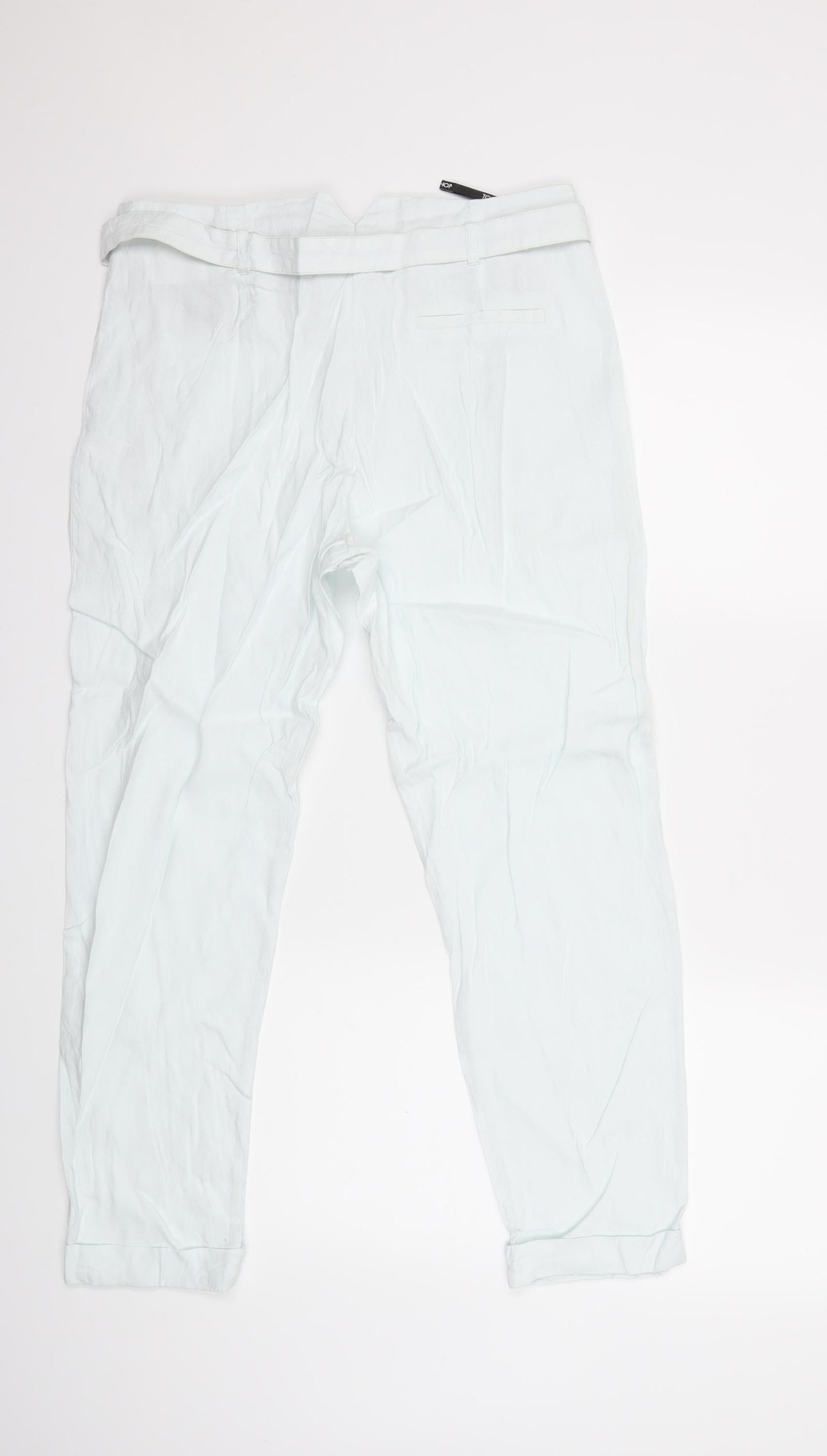Topshop Womens Blue   Trousers  Size 12 L26 in