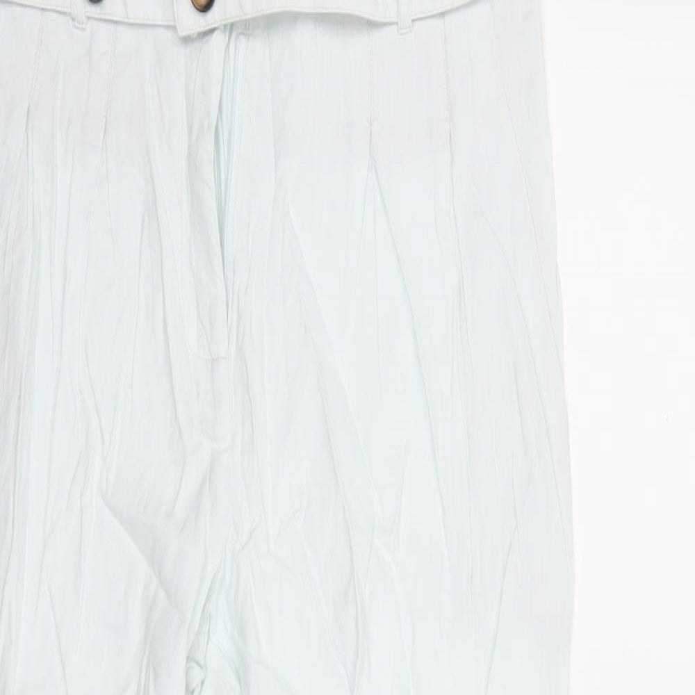 Topshop Womens Blue   Trousers  Size 12 L26 in