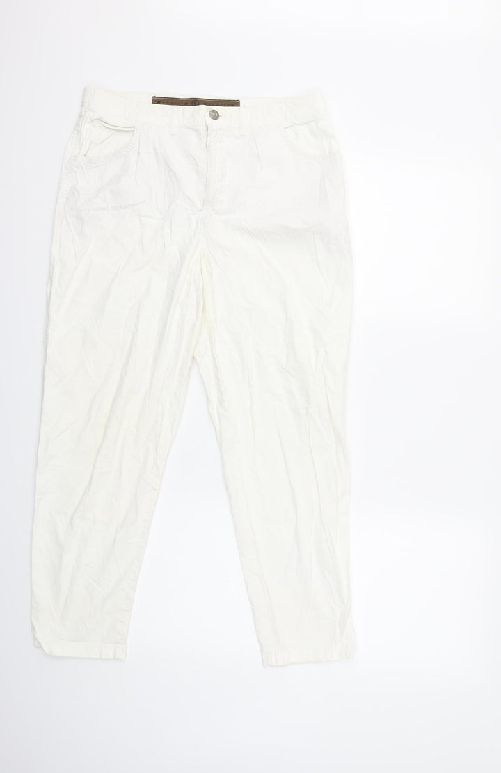 Bogner Womens White Trousers Size 32 in L25 in