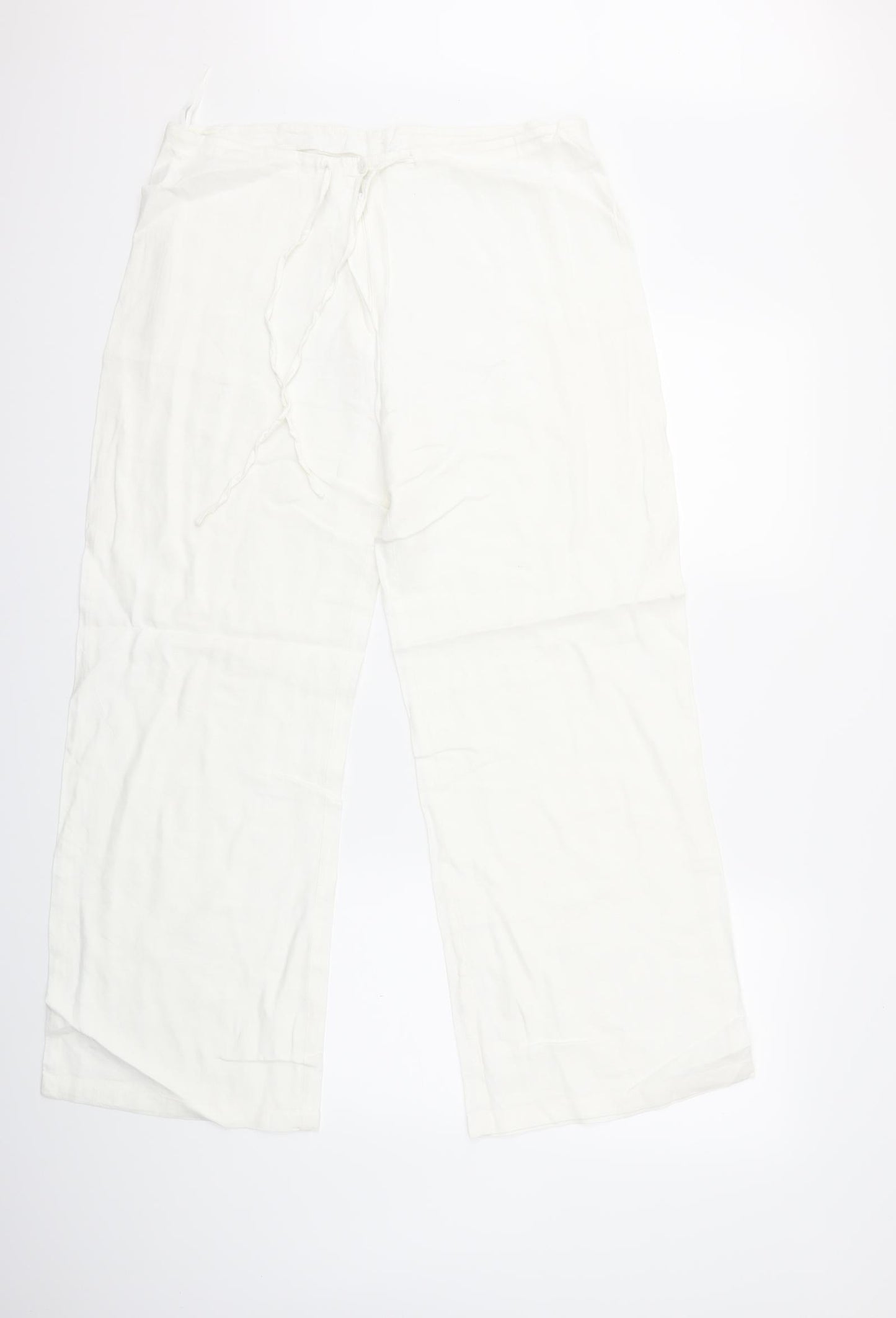 Preworn Womens White   Trousers  Size 34 in L28 in